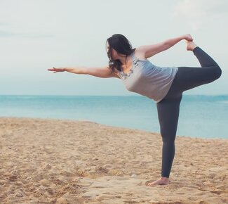 yoga on the beach